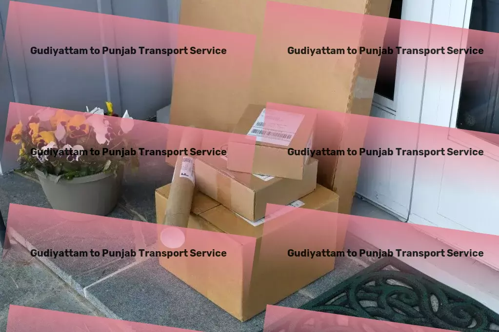 Gudiyattam to Punjab Transport Residential courier services