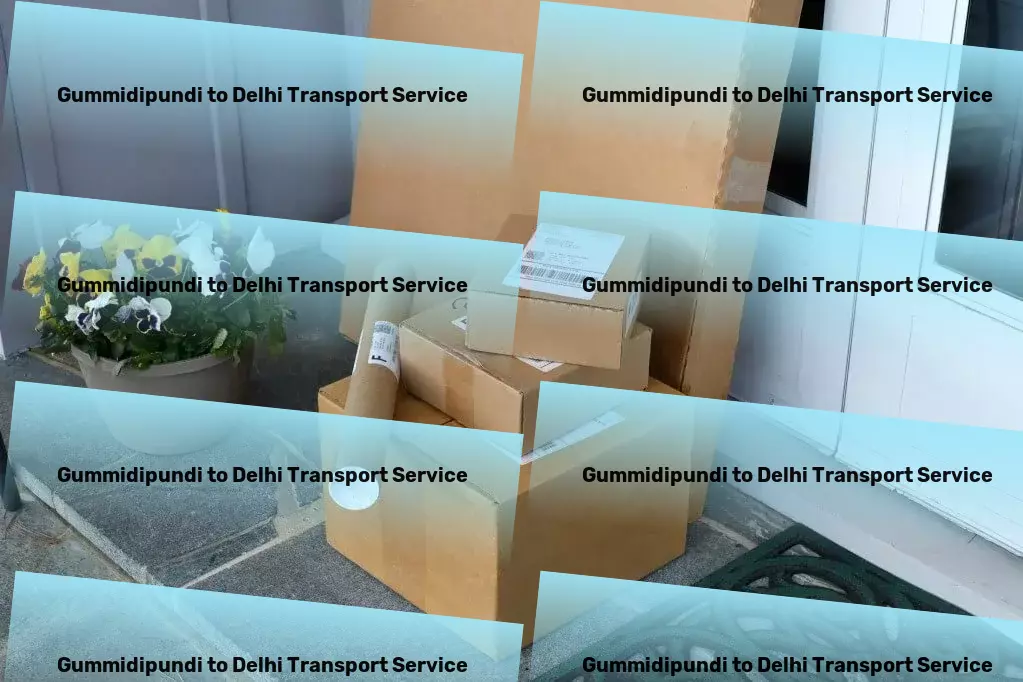 Gummidipundi to Delhi Transport Quick parcel logistics