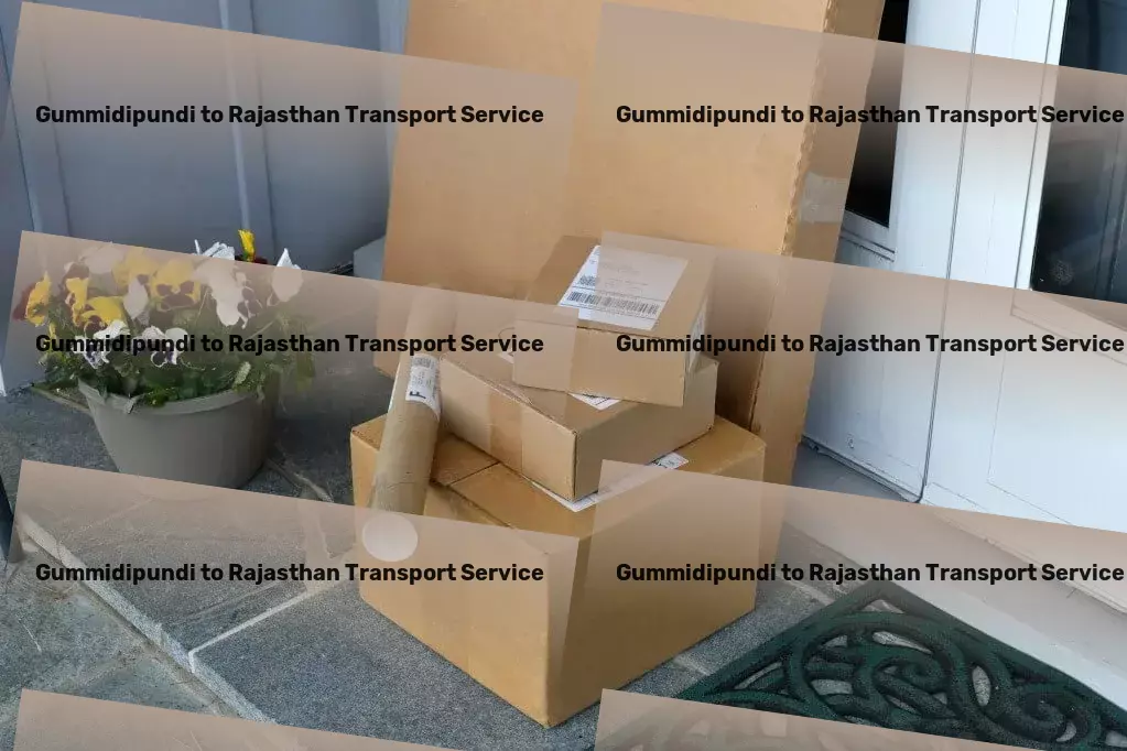 Gummidipundi to Rajasthan Transport Custom goods shipment services