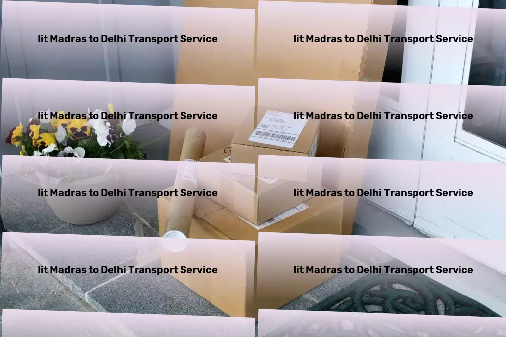 Iit Madras to Delhi Transport Express industrial shipping